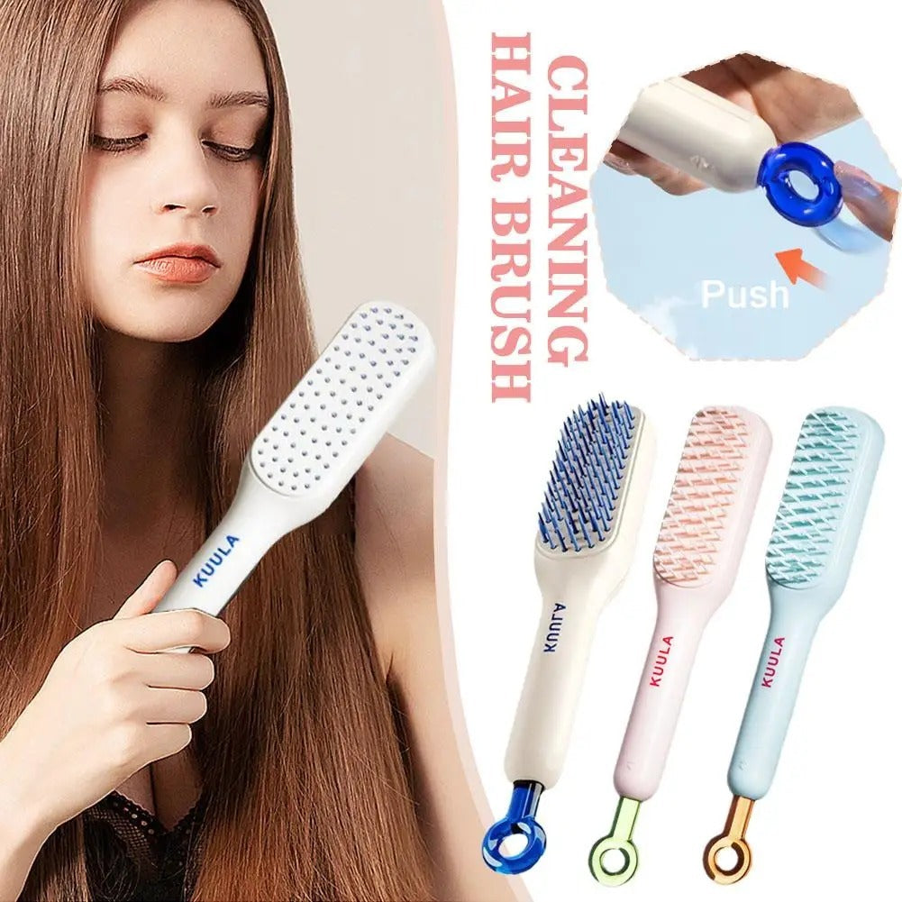 Magic Retractable Self-Cleaning Hair Brush