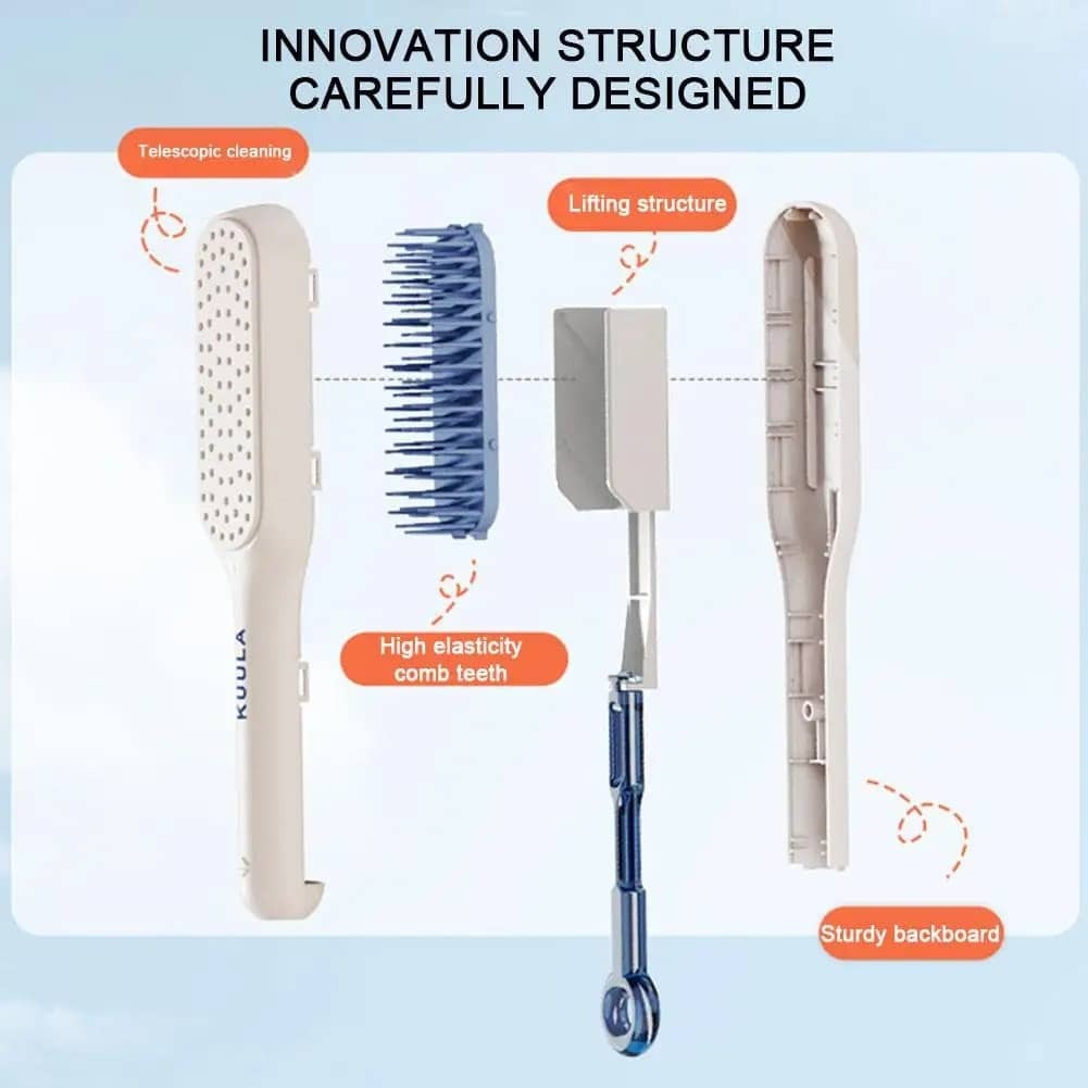 Magic Retractable Self-Cleaning Hair Brush