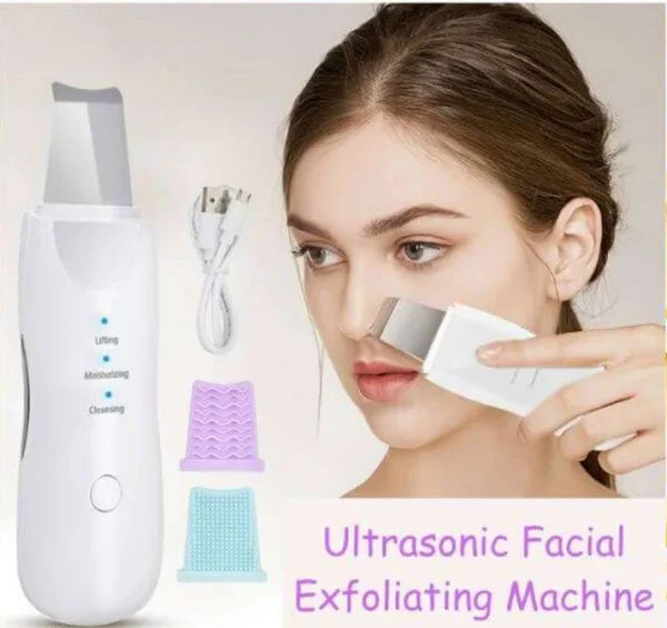 3-in-1 Ultrasonic Skin Scrubber & Blackhead Remover