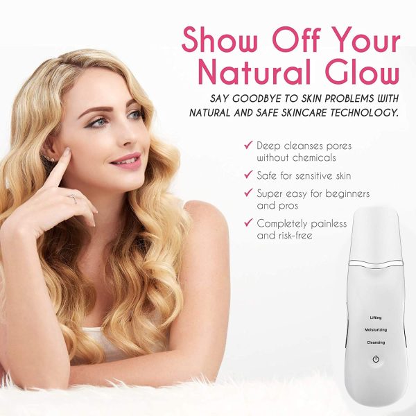 3-in-1 Ultrasonic Skin Scrubber & Blackhead Remover