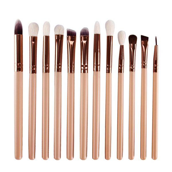 15pcs Makeup Eye Brush Set with Travel Organizer