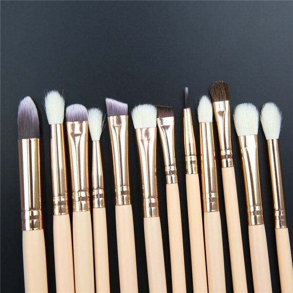 15pcs Makeup Eye Brush Set with Travel Organizer