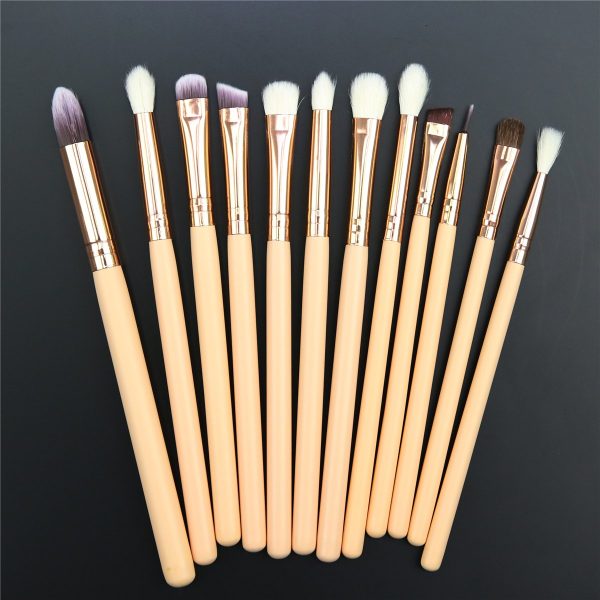 15pcs Makeup Eye Brush Set with Travel Organizer