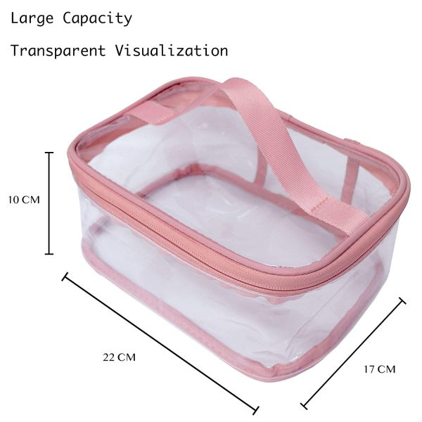 Clear Makeup Cosmetic Bag – Portable Travel Storage