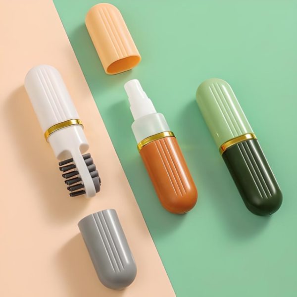 3-in-1 Portable Shoe Cleaning Brush with Spray & Eraser