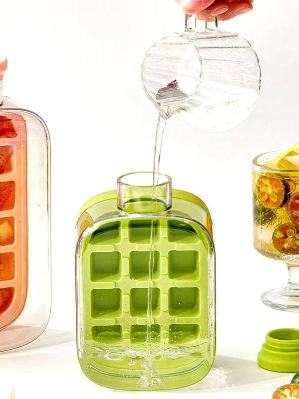 2-in-1 Ice Cube Bottle & Water Cup – 500ml