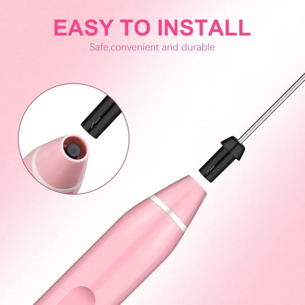 Rechargeable Milk Frother – 3-Speed Coffee Mixer