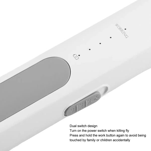 Rechargeable Mosquito Killer Racket with LED Light