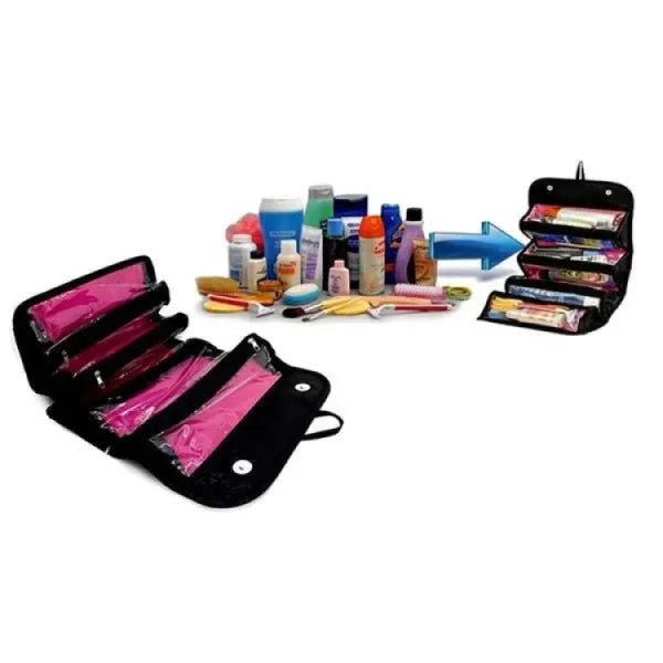 Roll N Go Cosmetic Bag – Travel Toiletry Organizer
