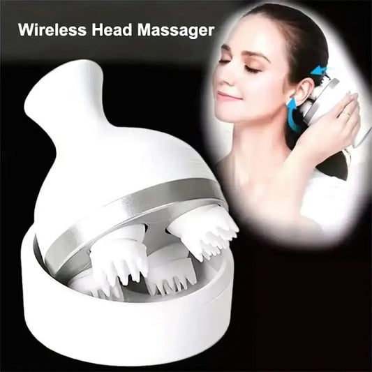 Electric Scalp Massager – Rechargeable & Washable