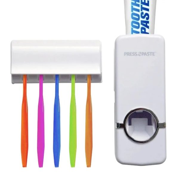 Automatic Toothpaste Dispenser & Holder Set