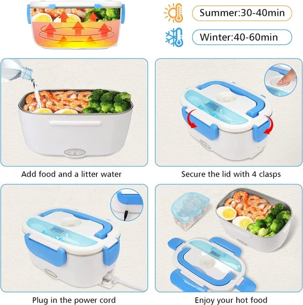 Portable Electric Heating Lunch Box – Leakproof & Fast