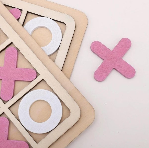 Wooden Tic-Tac-Toe Board Game – Classic XO Fun